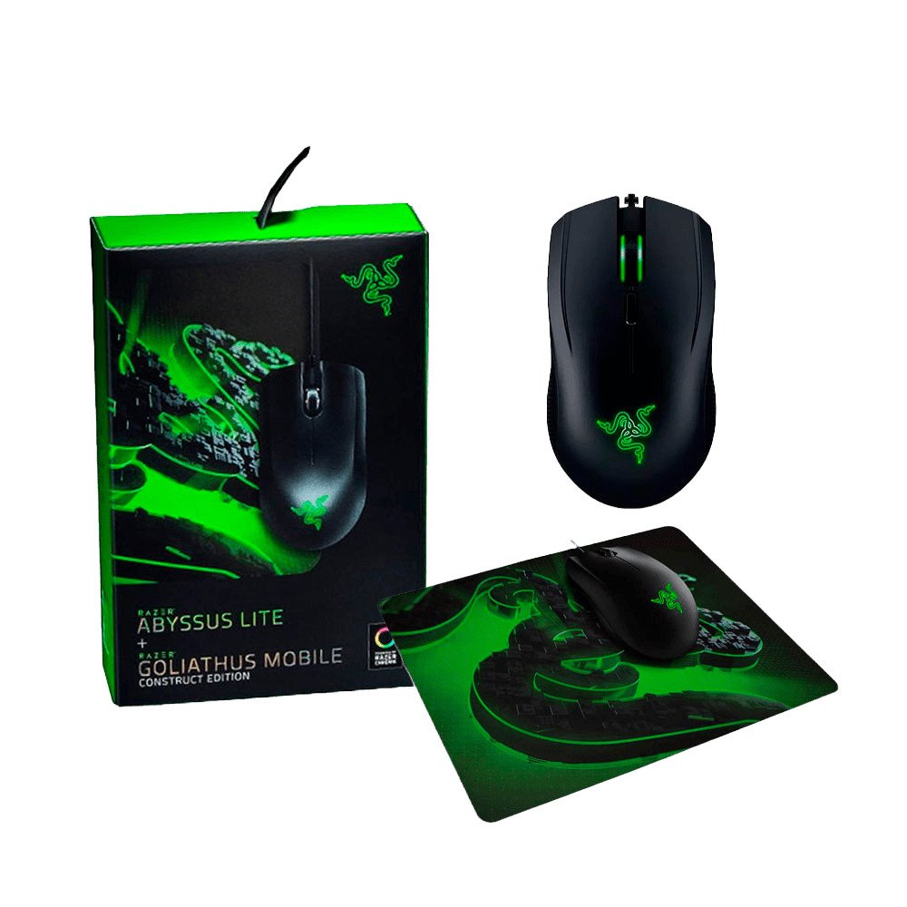Razer Bundle Miš Abyssus Lite and Podloga Razer Goliathus Mobile Construct Edition